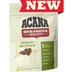 Acana - Snack Biscotti High Protein al Fegato di Maiale* Snack E Masticabili Per Cani|Biscotti Per Cani