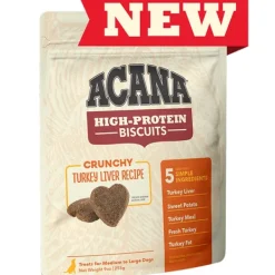 Acana - Snack Biscotti High Protein al Fegato di Tacchino* Snack E Masticabili Per Cani|Biscotti Per Cani