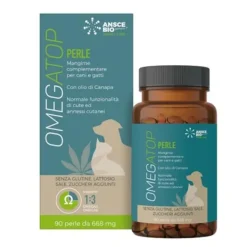 Ansce Bio Generic Srl - Omegatop Perle* Parafarmacia Per Gatti|Parafarmacia Per Cani