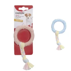 Camon - Anello per Cuccioli in Termoplastica con Treccia in Cotone* Accessori
