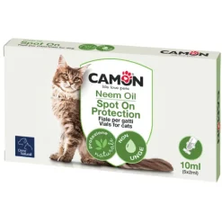 Camon - Fiale Spot-On per Gatti all’Olio di Neem* Antiparassitari Per Gatti|Spot-On