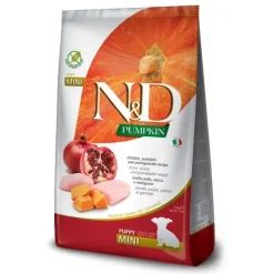 Farmina - Natural & Delicious Pumpkin Grain Free Puppy Mini con Pollo, Zucca e Melograno* Puppy