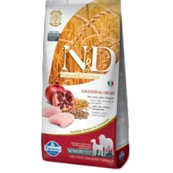 Farmina - Natural & Delicious Ancestral Grain Senior Medium & Maxi con Pollo e Melograno* Senior E Mature