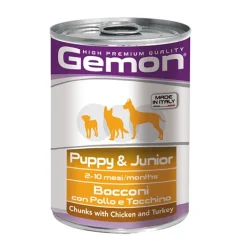 Gemon - Puppy & Junior Bocconi con Pollo e Tacchino* Puppy