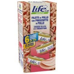 Life Pet Care - Filetti di Pollo con Prosciutto di Pollo Multipack* Adult