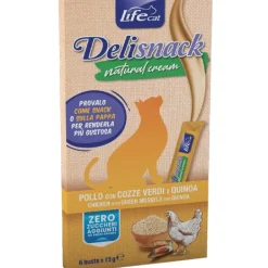 Life Pet Care - Life Cat Deli Snack Natural Cream Pollo* Snack E Masticabili Per Gatti