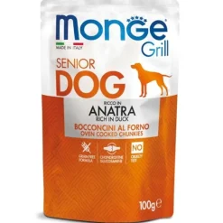 Monge - Grill Senior Bocconcini con Anatra* Senior E Mature