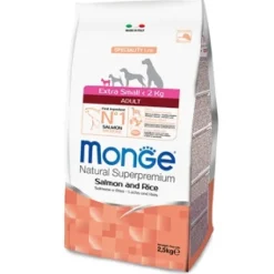 Monge - Natural Superpremium Extra Small Adult Salmone e Riso* Adult