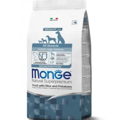 Monge - Natural Superpremium All Breeds Puppy & Junior Natural Superpremium Trota con Riso e Patate* Puppy