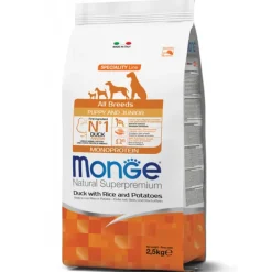 Monge - Natural Superpremium All Breeds Puppy & Junior Monoprotein Anatra e Riso* Puppy