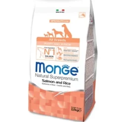 Monge - Natural Superpremium All Breeds Puppy & Junior Salmone e Riso* Puppy