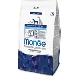 Monge - Natural Superpremium Medium Puppy & Junior Ricco di Pollo* Puppy
