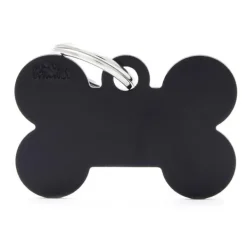 My family - Medaglietta Basic Osso XL Nero in Alluminio* Accessori