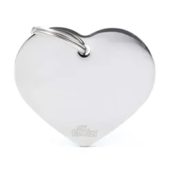 My family - Medaglietta Basic Cuore in Ottone Cromato* Accessori|Accessori