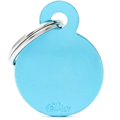 My family - Medaglietta Basic Cerchio in Alluminio Azzurro* Accessori|Accessori