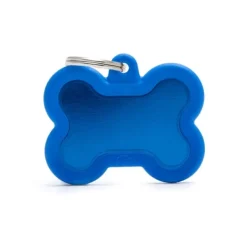 My family - Medaglietta Hushtag Osso Alluminio Blu con Gomma Blu* Accessori