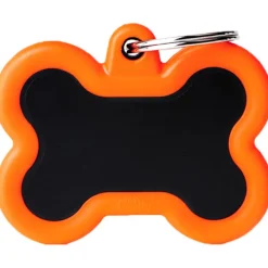 My family - Medaglietta Hushtag Osso Alluminio Nero con Gomma* Accessori