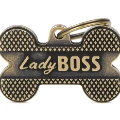 My family - Medaglietta Osso Grande in Ottone Inglese Bronx  Lady Boss* Accessori