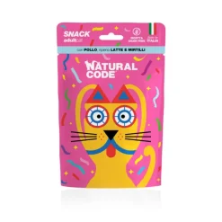 Natural Code - Snack Gatti Adulti con Pollo e Mirtilli* Snack E Masticabili Per Gatti