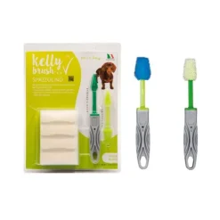 No Brand - Kelly Brush kit spazzolino antiplacca/antitartaro* Parafarmacia Per Cani|Patologie Orali