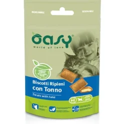 Oasy - Biscotti Ripieni con Tonno* Snack E Masticabili Per Gatti