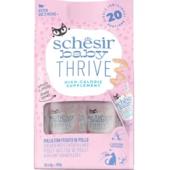 Schesir - Baby Thrive Mousse Pollo con Fegato di Pollo per Kitten* Kitten