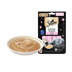 Sheba - Creamy Snacks con Salmone* Snack E Masticabili Per Gatti