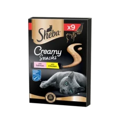 Sheba - Creamy Snacks con Salmone e Pollo* Snack E Masticabili Per Gatti