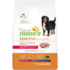 Trainer - Natural Sensitive No Gluten  Medium & Maxi Adult con Coniglio* Adult