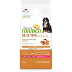 Trainer - Natural Sensitive No Gluten Medium & Maxi Puppy & Junior con Salmone* Puppy