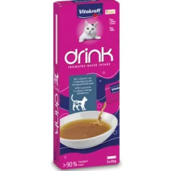 Vitakraft - Cat Drink Snack Gusto Salmone e L-Carnitina* Snack E Masticabili Per Gatti
