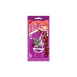 Whiskas - Sticks con Pollo, Manzo o Salmone* Snack E Masticabili Per Gatti